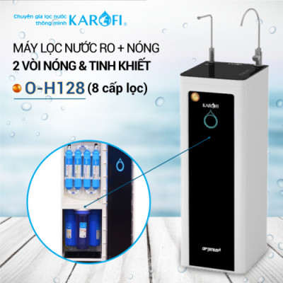 Máy lọc nước 2 vòi nóng nguội Karofi Optimus Hot O-H128
