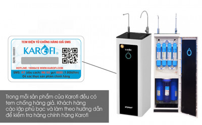 Máy lọc nước 2 vòi nóng nguội Karofi Optimus Hot O-H128