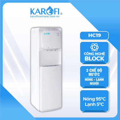 Cây nước nóng lạnh hút bình Karofi HC19