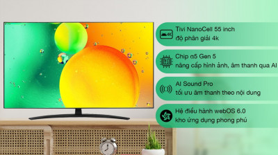 Smart Tivi LG NanoCell 4K 55 inch 55NANO76SQA