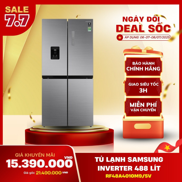 Tủ lạnh Samsung Inverter 488 lít RF48A4010M9/SV