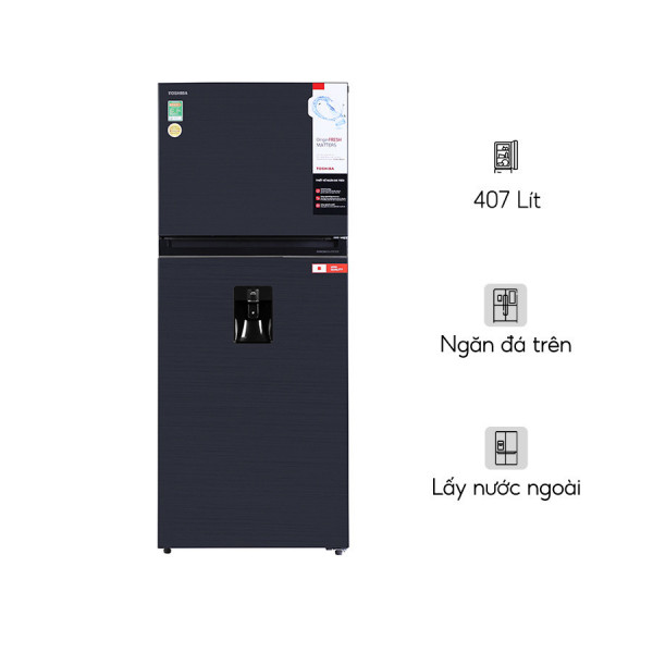 Tủ lạnh Toshiba Inverter 407 lít GR-RT535WE-PMV(06)-MG