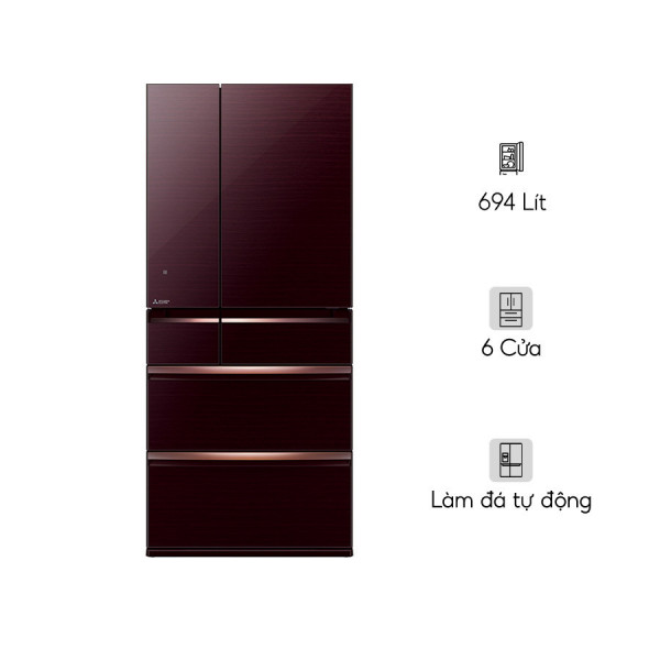 Tủ lạnh Mitsubishi Electric Inverter 694 lít MR-WX70C-BR-V