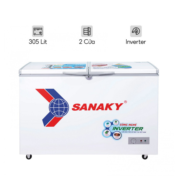 Tủ đông Sanaky Inverter 305 lít VH-4099A3