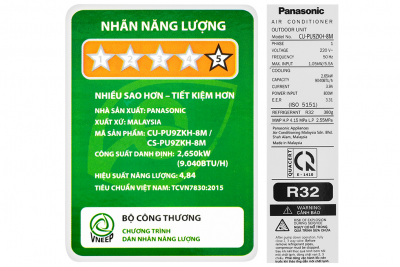 Điều hòa Panasonic 1 chiều Inverter 9.040BTU CU/CS-PU9ZKH