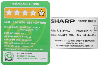 Quạt cây Sharp PJ-S40RV-LG