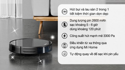 Robot hút bụi lau nhà Xiaomi - Lydsto G1