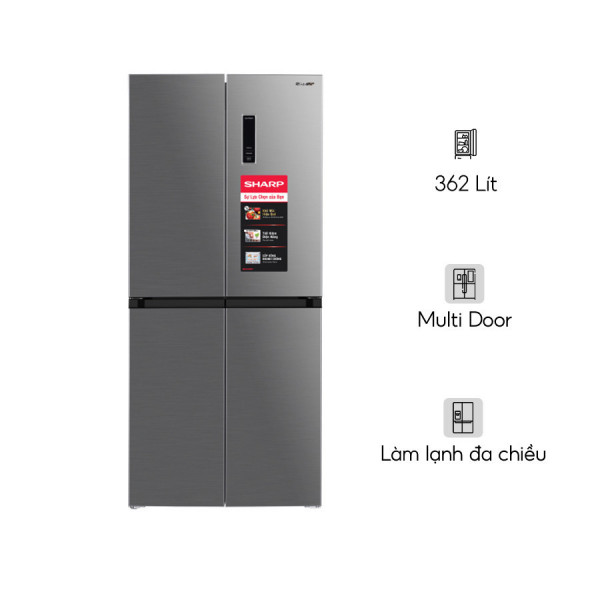 Tủ lạnh Sharp Inverter 362 lít Multi Door SJ-FX420V-SL