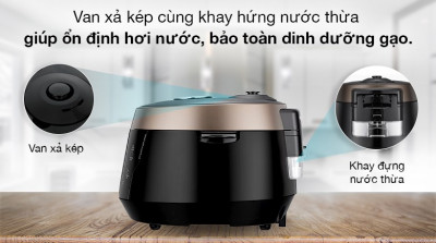 Nồi cơm điện tử áp suất Cuckoo 1.8 lít CRP-PK1000S/BKCGVNCV 