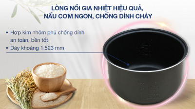 Nồi cơm nắp gài Panasonic 1 lít SR-MVN10LRAX 