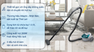 Máy hút bụi dạng hộp Hitachi CV-BF16 GN