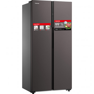 Tủ lạnh Toshiba Inverter 460 lít Side By Side GR-RS600WI-PMV(37)-SG