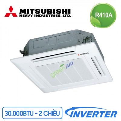 Điều Hòa Âm Trần Cassette Mitsubishi 2 Chiều Inverter 30.000 BTU (FDT100VG/FDC90VNP) Điều Khiển Không Dây (T-PSA-5BW-E/RCN-T-36W-E)