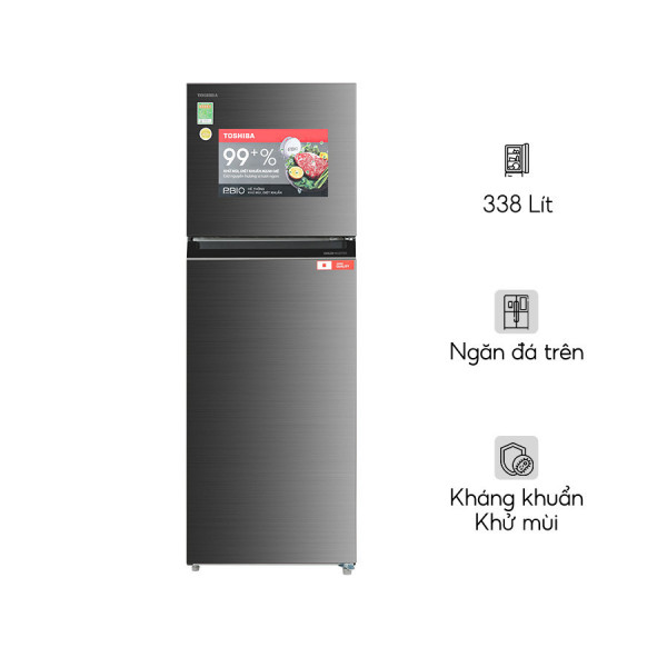 Tủ lạnh Toshiba Inverter 338 lít GR-RT468WE-PMV(58)-MM