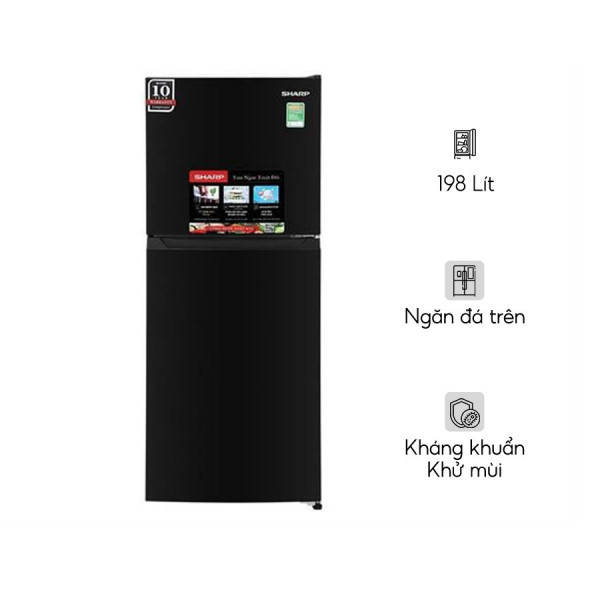 Tủ Lạnh Sharp Inverter 198 Lít SJ-X198V-DG
