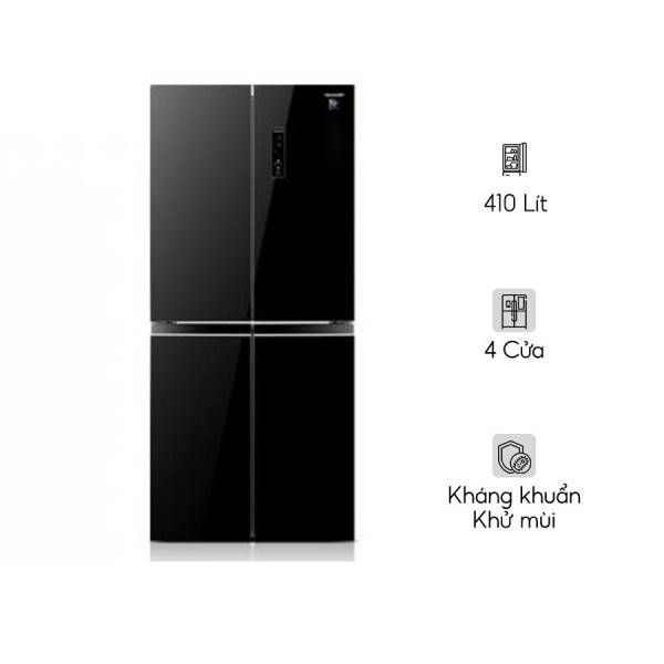 Tủ lạnh Sharp Inverter 401 lít Multi Door SJ-FXP480VG-BK
