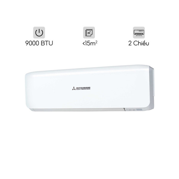 Điều hòa Mitsubishi Heavy 9000BTU 2 chiều inverter SRK25ZSS-W5