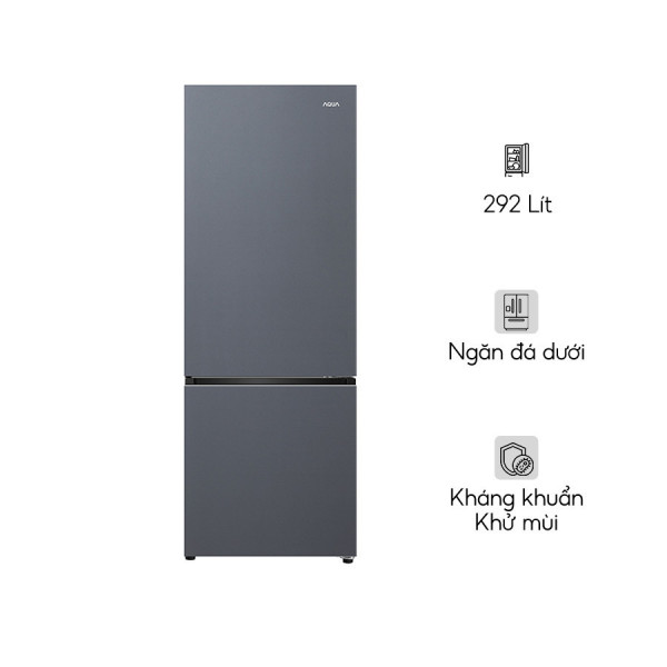 Tủ lạnh Aqua Inverter 292 lít AQR-B360MA(SLB)