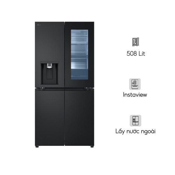 Tủ lạnh LG Inverter 508 lít Multi Door InstaView LFI50BLMAI