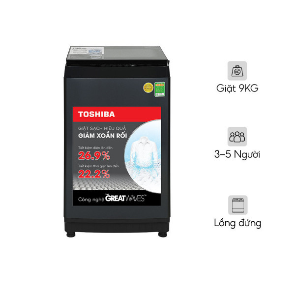Máy giặt Toshiba 9 kg AW-M1000FV(MK) Lồng đứng