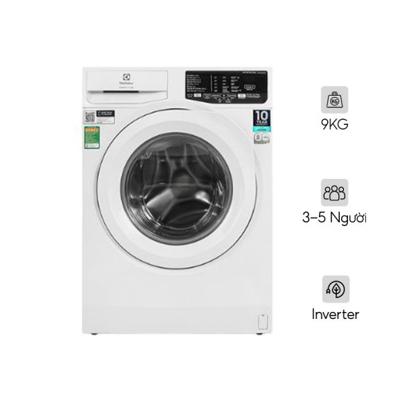 Máy giặt Electrolux UltimateCare 100 Inverter 9 kg EWF9025DQWB Lồng ngang
