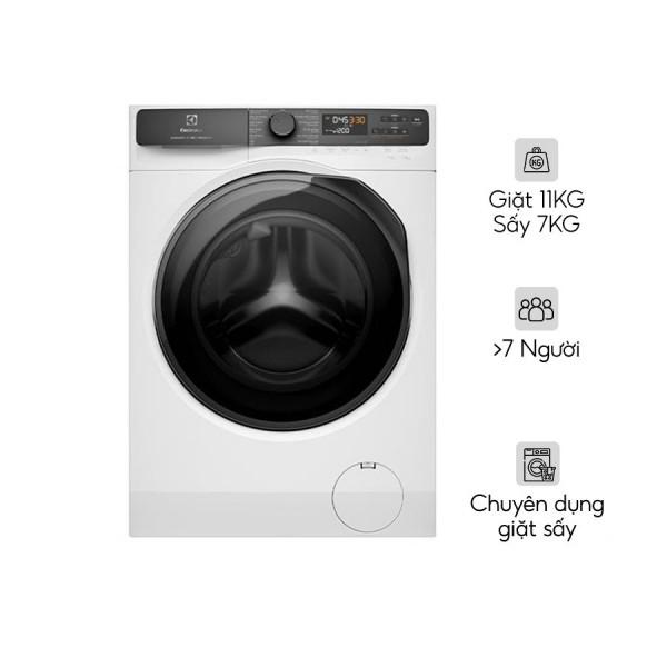 Máy giặt sấy Electrolux UltimateCare 500 Inverter giặt 11 kg - sấy 7 kg EWW1123P5WC