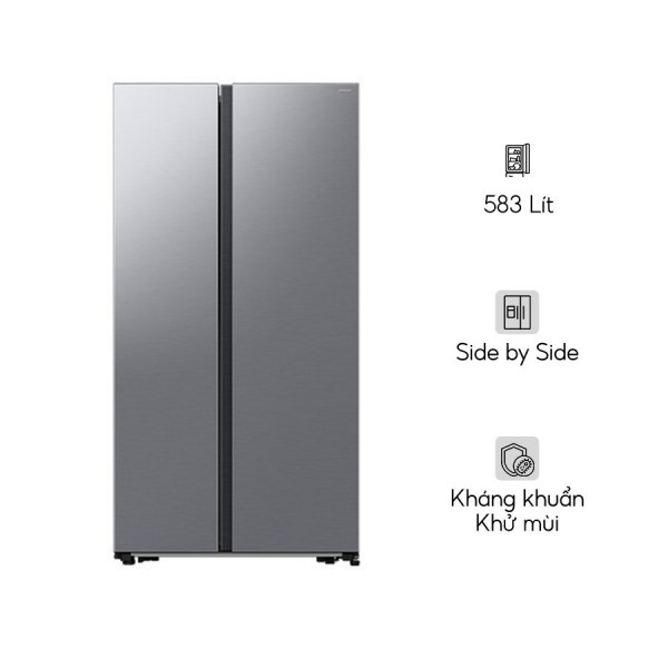 Tủ lạnh Samsung Inverter 583 lít Side By Side RS57DG400EM9SV