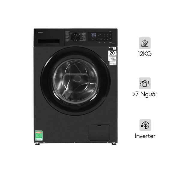 Máy giặt Samsung Inverter 12 kg WW12CGC04DABSV Lồng ngang