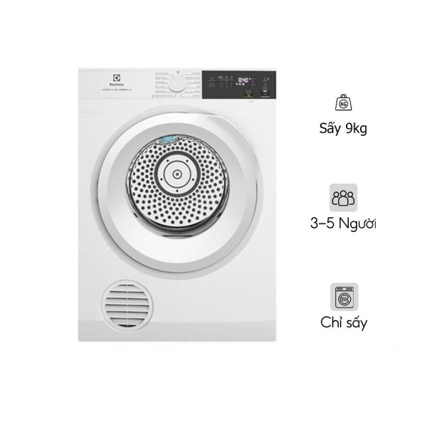 Máy sấy thông hơi Electrolux UltimateCare 9 kg EDS904H3WC