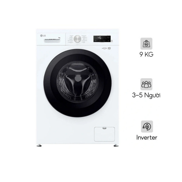 Máy giặt LG Inverter 9 kg FB1209S6W1 Lồng ngang