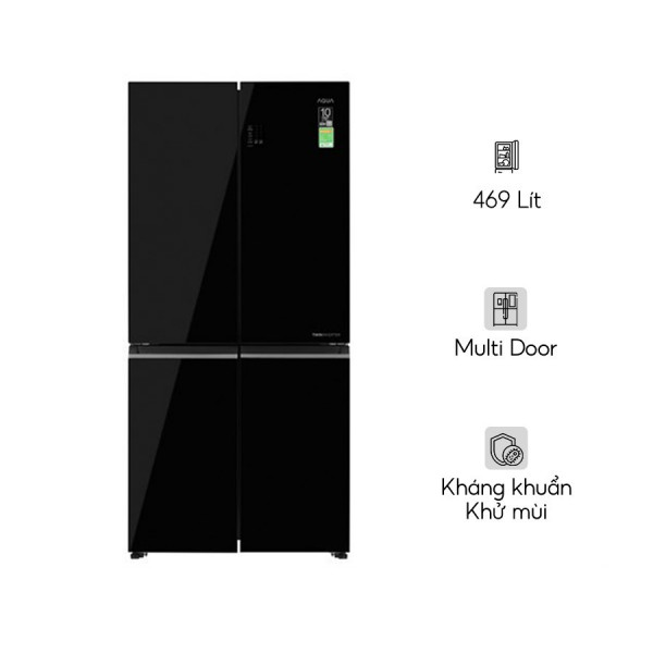 Tủ lạnh Aqua Inverter 469 lít Multi Door AQR-M536XA(GB)