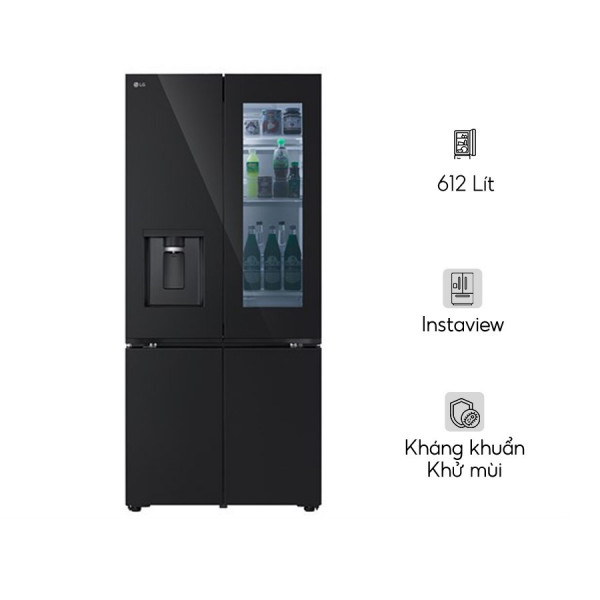 Tủ lạnh LG Inverter 612 lít Multi Door InstaView LFD61BLGAI