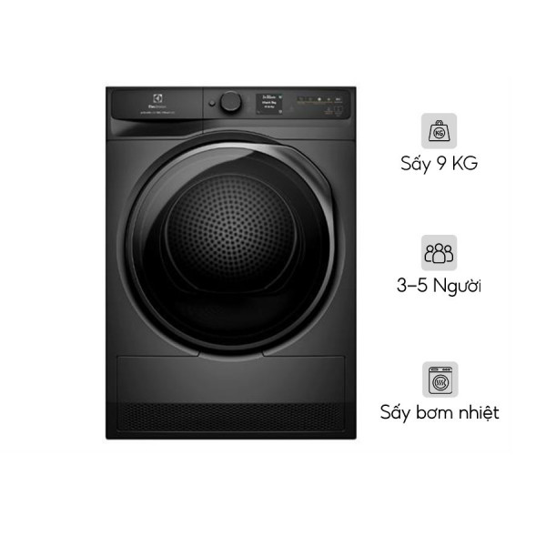 Máy sấy bơm nhiệt Electrolux UltimateCare 9 kg EDH902R9SC