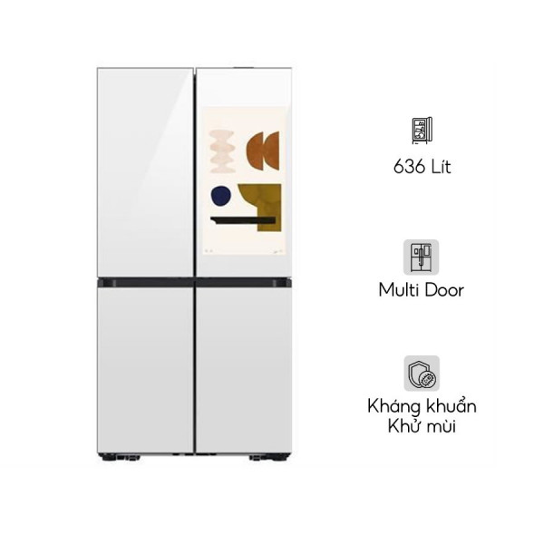 Tủ lạnh Samsung Inverter 636 lít Multi Door Bespoke RF65DB990012SV