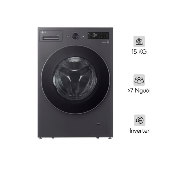 Máy giặt LG AI DD Inverter 15 kg F2515SNTG Lồng ngang