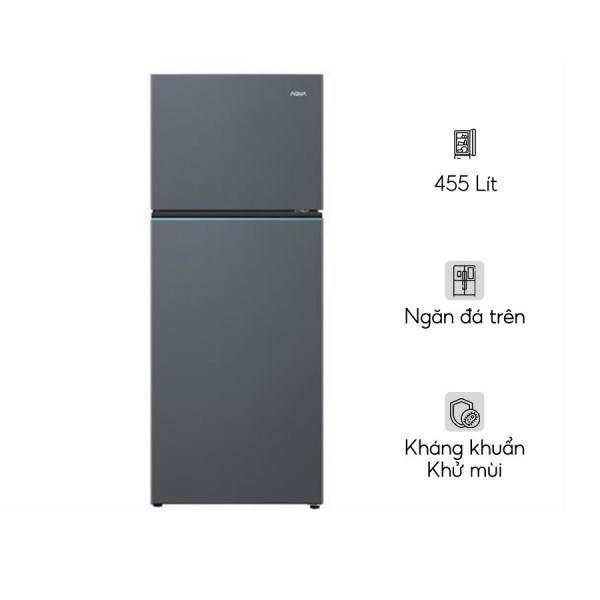 Tủ lạnh Aqua Inverter 455 lít AQR-T518FA(SL)