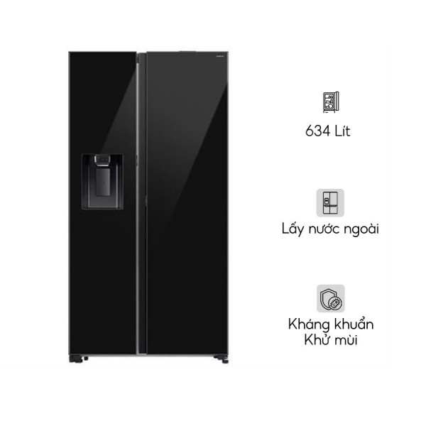 Tủ lạnh Samsung Inverter 634 lít Side By Side RS80F65J2BSV