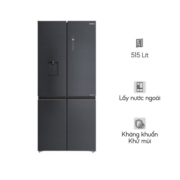 Tủ lạnh Toshiba Inverter 515 lít Multi Door GR-RF675WI-PMV(06)-MG
