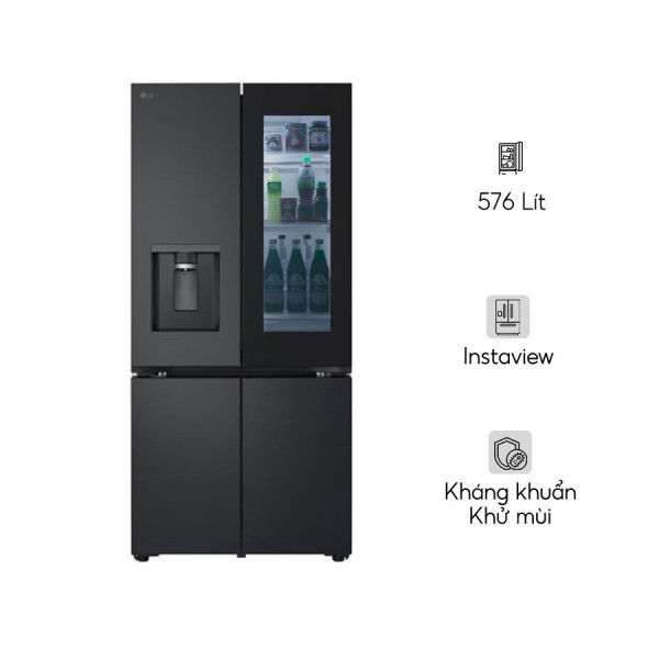 Tủ lạnh LG Inverter 576 lít Multi Door InstaView LFD58BLMAI