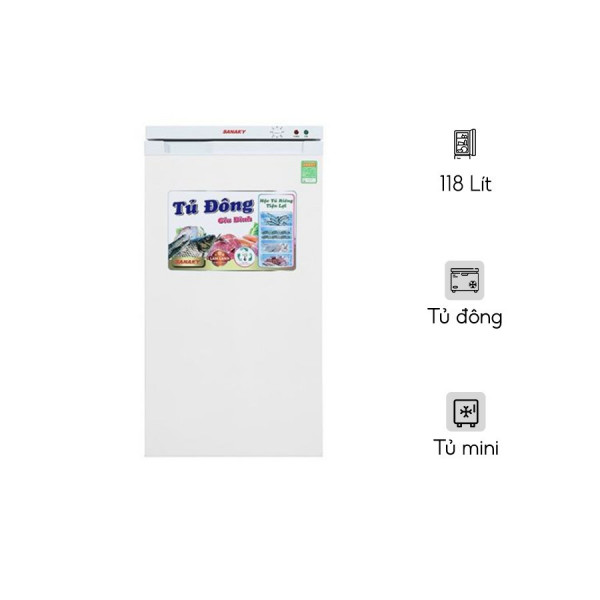 Tủ đông Sanaky 118 lít VH-160VD