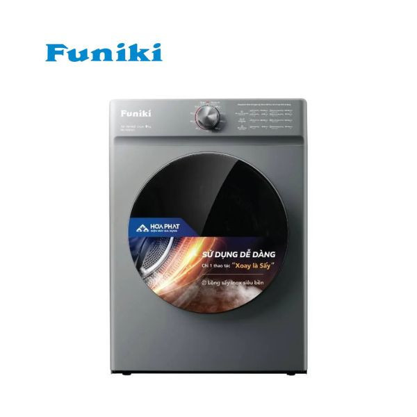 Máy sấy thông hơi Funiki 8kg HD V680AG