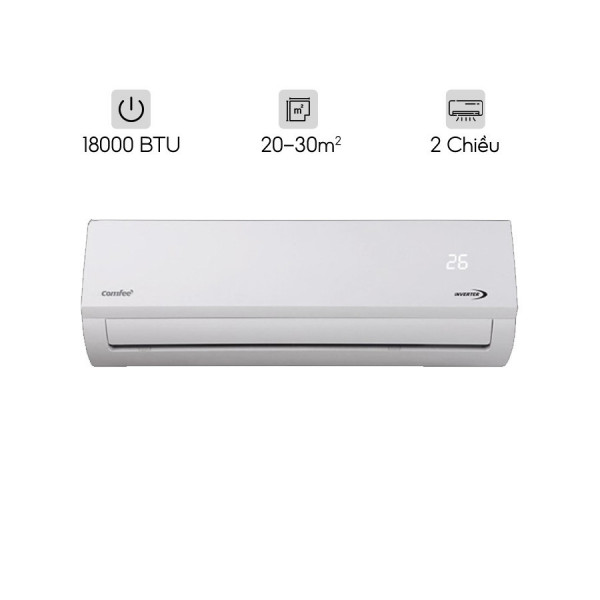 Điều hòa Comfee 2 chiều Inverter 18000 BTU CFS-18VHAFF