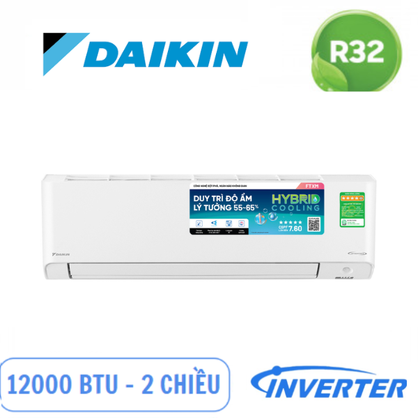 Điều hòa Daikin 2 chiều  Inverter12000BTU FTXM35XVMV