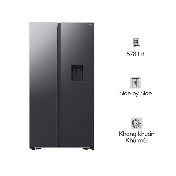 Tủ lạnh Samsung Inverter 578 lít Side By Side RS57DG410EB4SV
