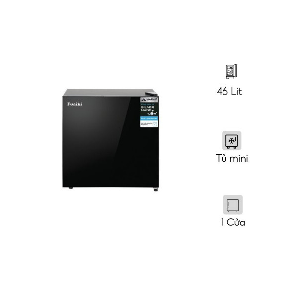 Tủ lạnh Funiki mini cánh kính HR S646GB 46 lít