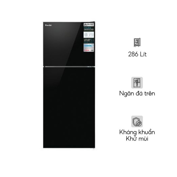 Tủ lạnh cánh kính Funiki Inverter HR T8286GB 286 lít