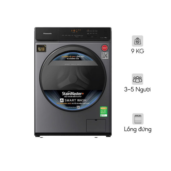 Máy giặt Panasonic Inverter 9 kg NA-V90FA1LVT