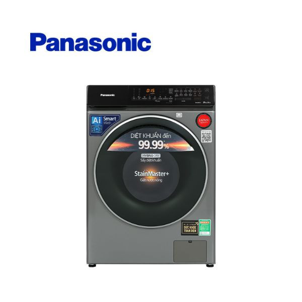 Máy giặt sấy Panasonic Inverter giặt 9 kg - sấy 6 kg NA-S96FC1LVT