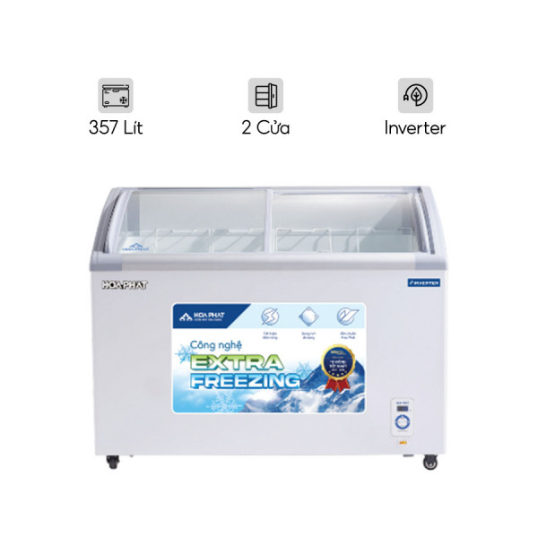 Tủ đông trưng bày Hòa Phát Inverter HSF AD6357.C1 357 lít