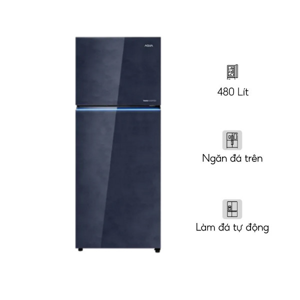 Tủ lạnh Aqua Inverter 480 lít AQR-TA546FA(KGL)U1